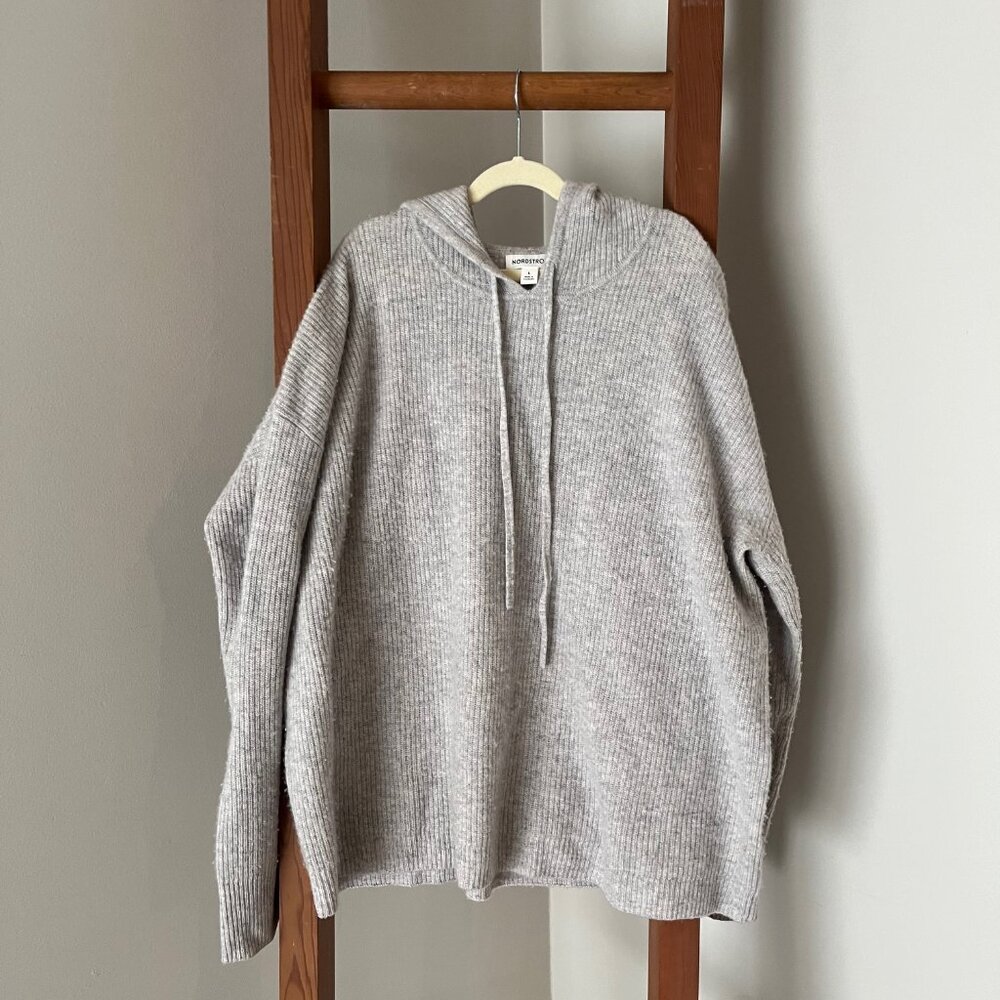 Nordstrom Cashmere Hoodie Sweater - Size L